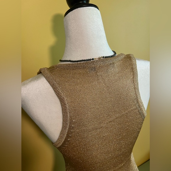 Marciano 2-piece gold metallic top-vintage - Picture 9 of 13